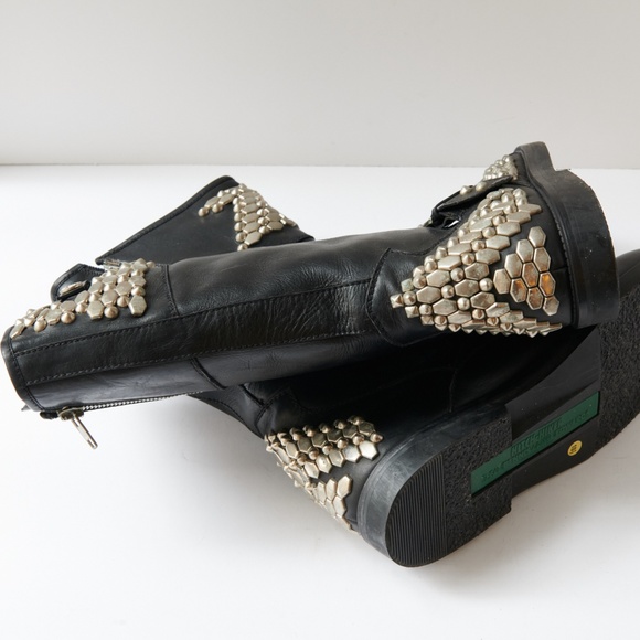 80s - SUSAN BENNIS - WARREN EDWARDS - Boots - Men\'s - 10 - BLK Leather main image 5